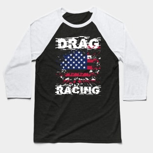 Drag Racing America Baseball T-Shirt